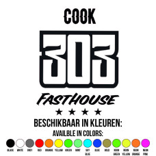 Fasthouse Cross Shirt Bedrukken - Blacklist Outline